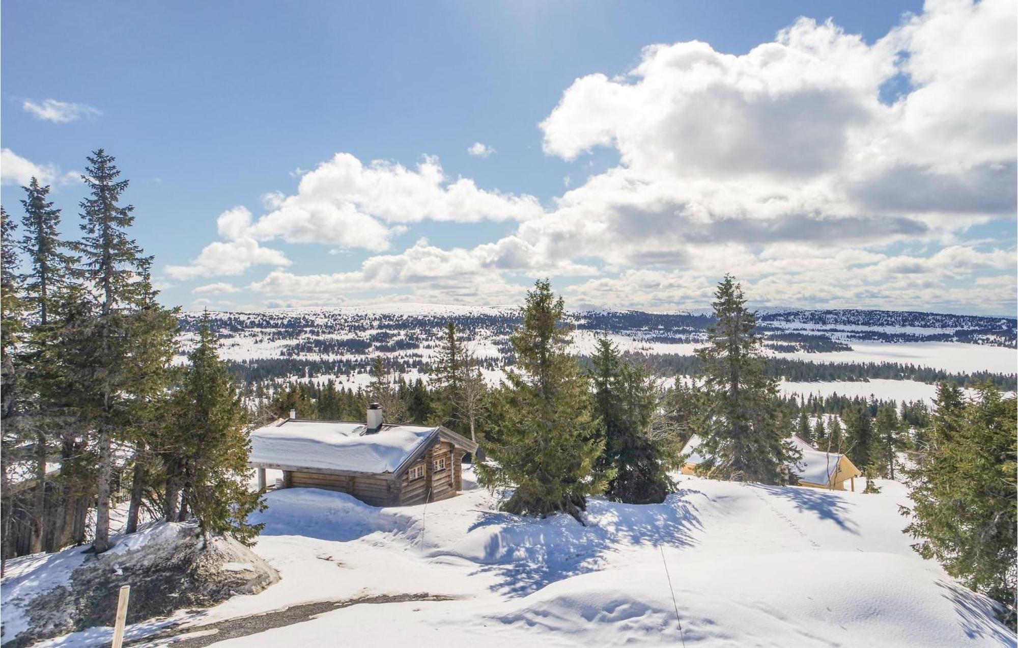 Amazing Home In Sjusjoen With Kitchen Exteriér fotografie