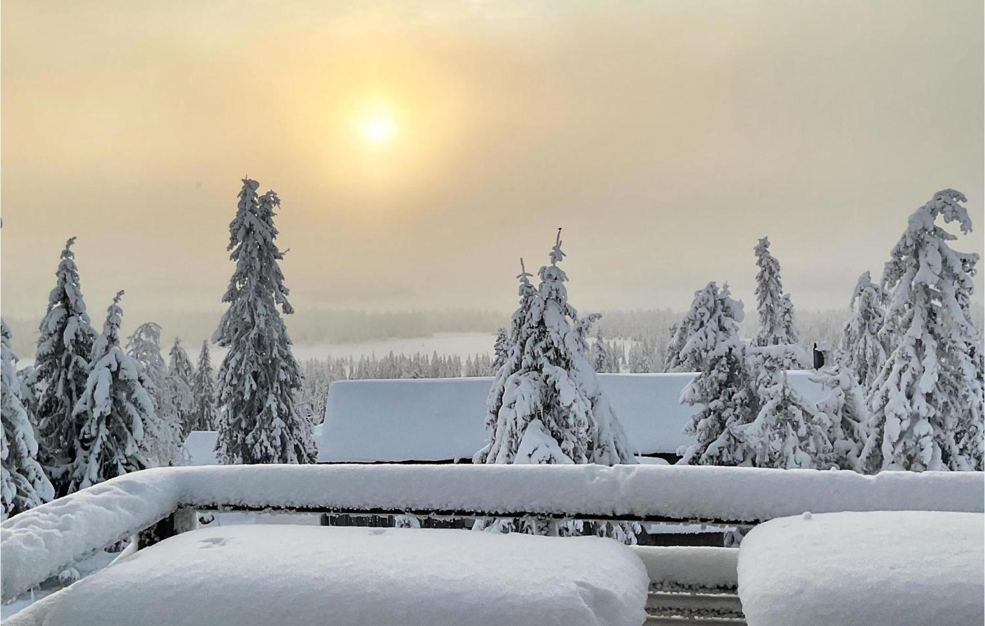 Amazing Home In Sjusjoen With Kitchen Exteriér fotografie