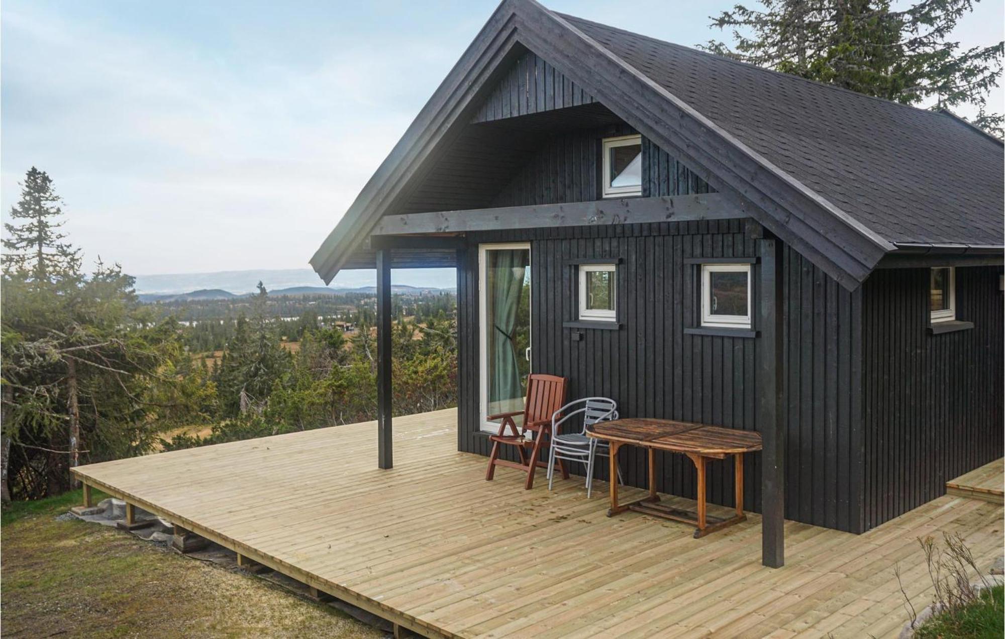Amazing Home In Sjusjoen With Kitchen Exteriér fotografie